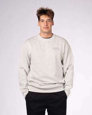 Foil Lam Pigment Crewneck Sweatshirt - Lunar
