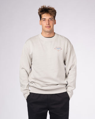 Foil Lam Pigment Crewneck Sweatshirt - Lunar