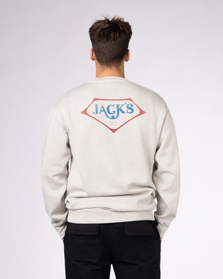 Foil Lam Pigment Crewneck Sweatshirt - Lunar