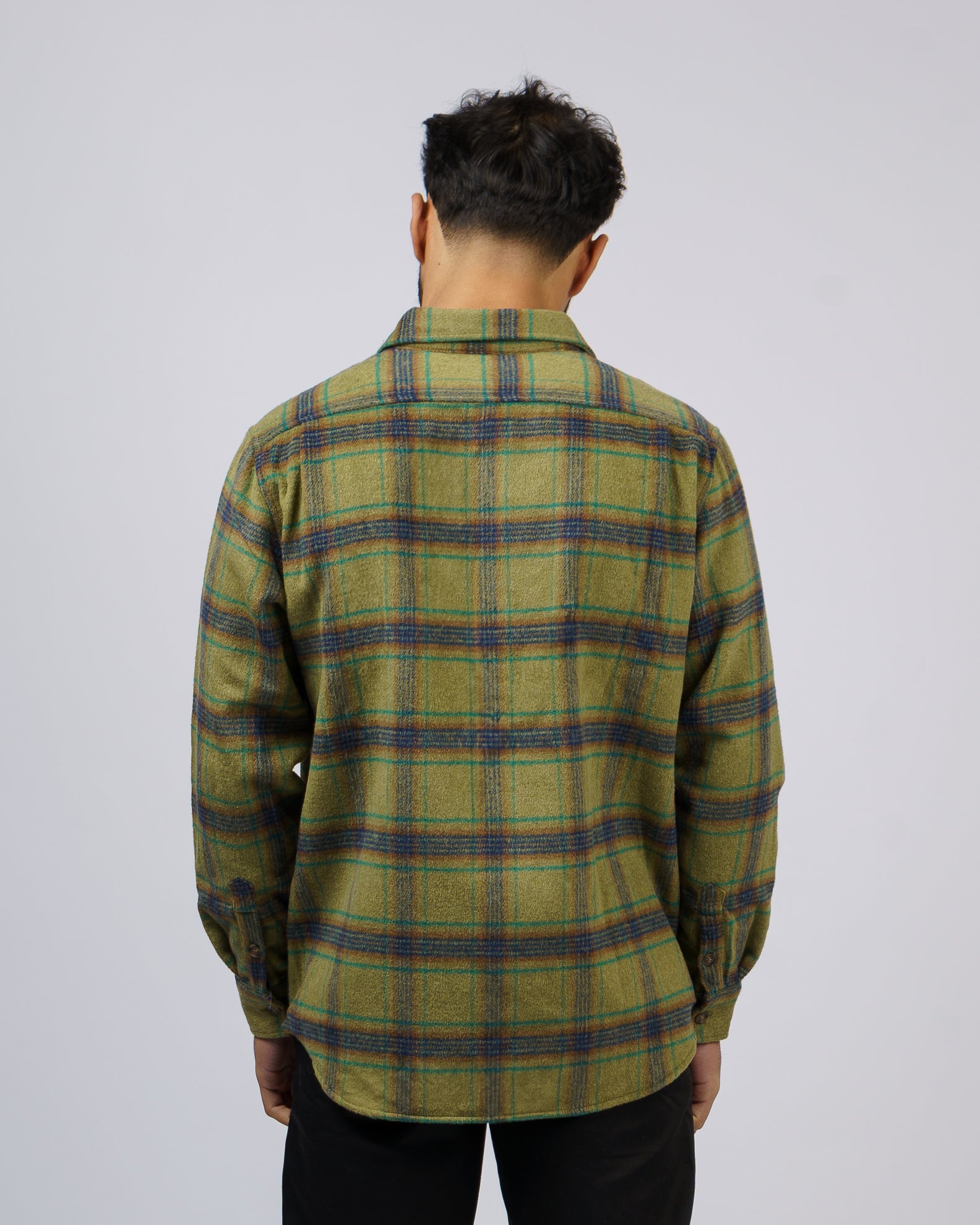 Forte L/S Flannel Jacket - Olive