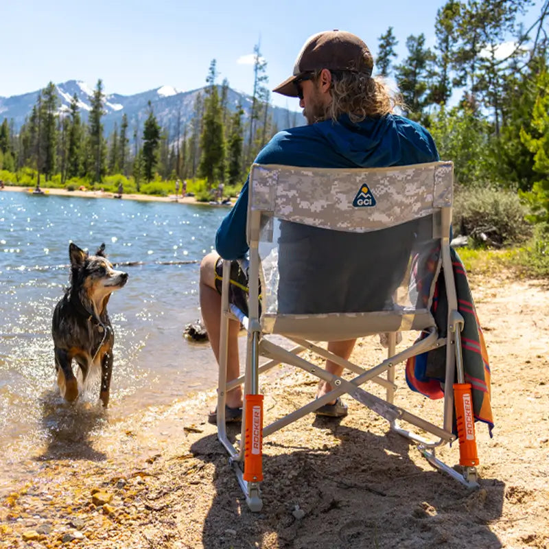 GCI Outdoor Freestyle Rocker Elite™ Chair -Snow Camo