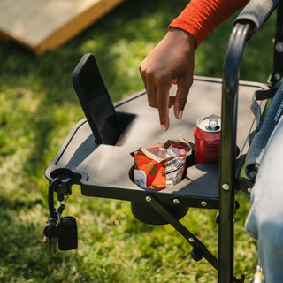 GCI Outdoor Freestyle Rocker™ with Side Table Chair - Heather Pewter