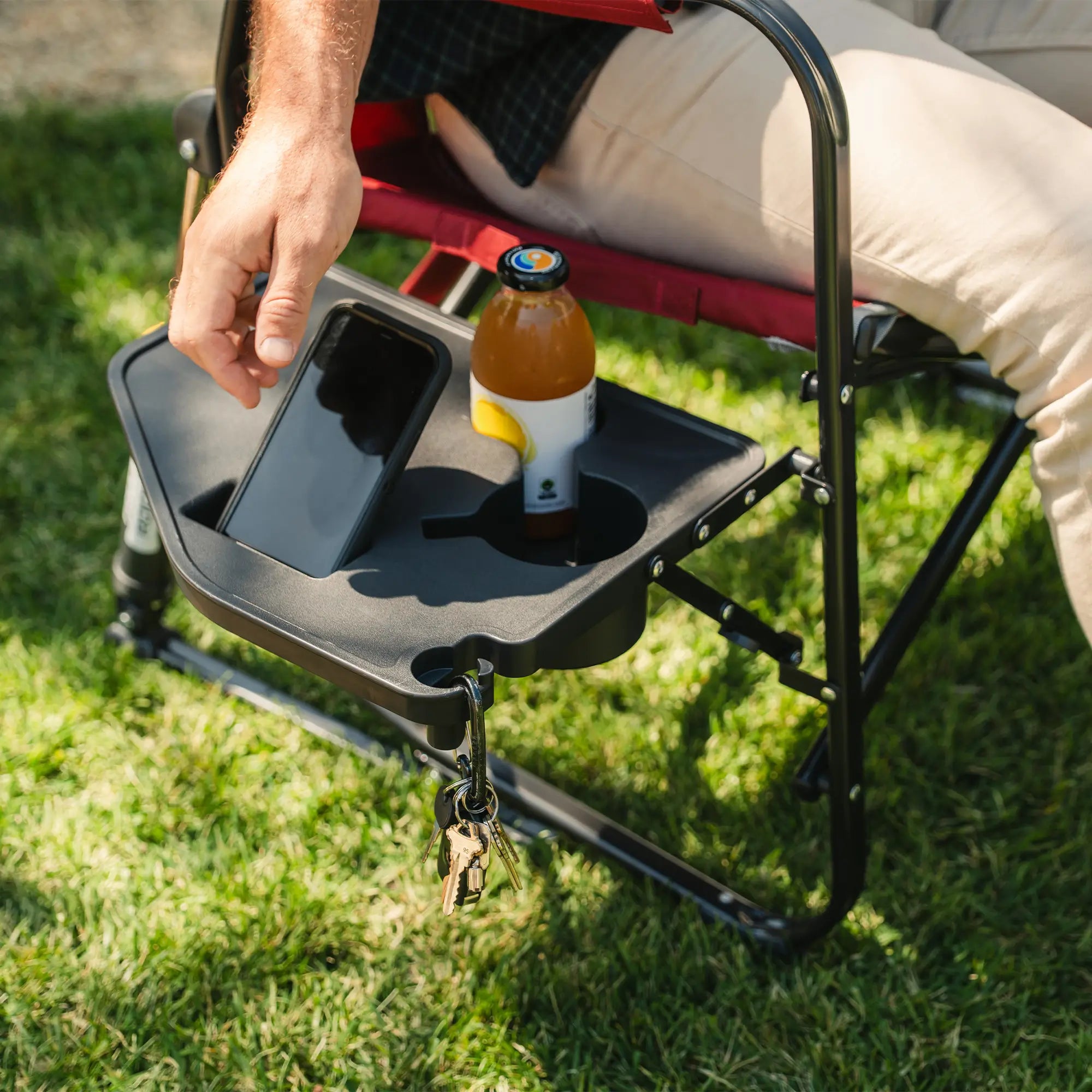 GCI Outdoor Freestyle Rocker XL™ with Side Table Chair - Cinnamon