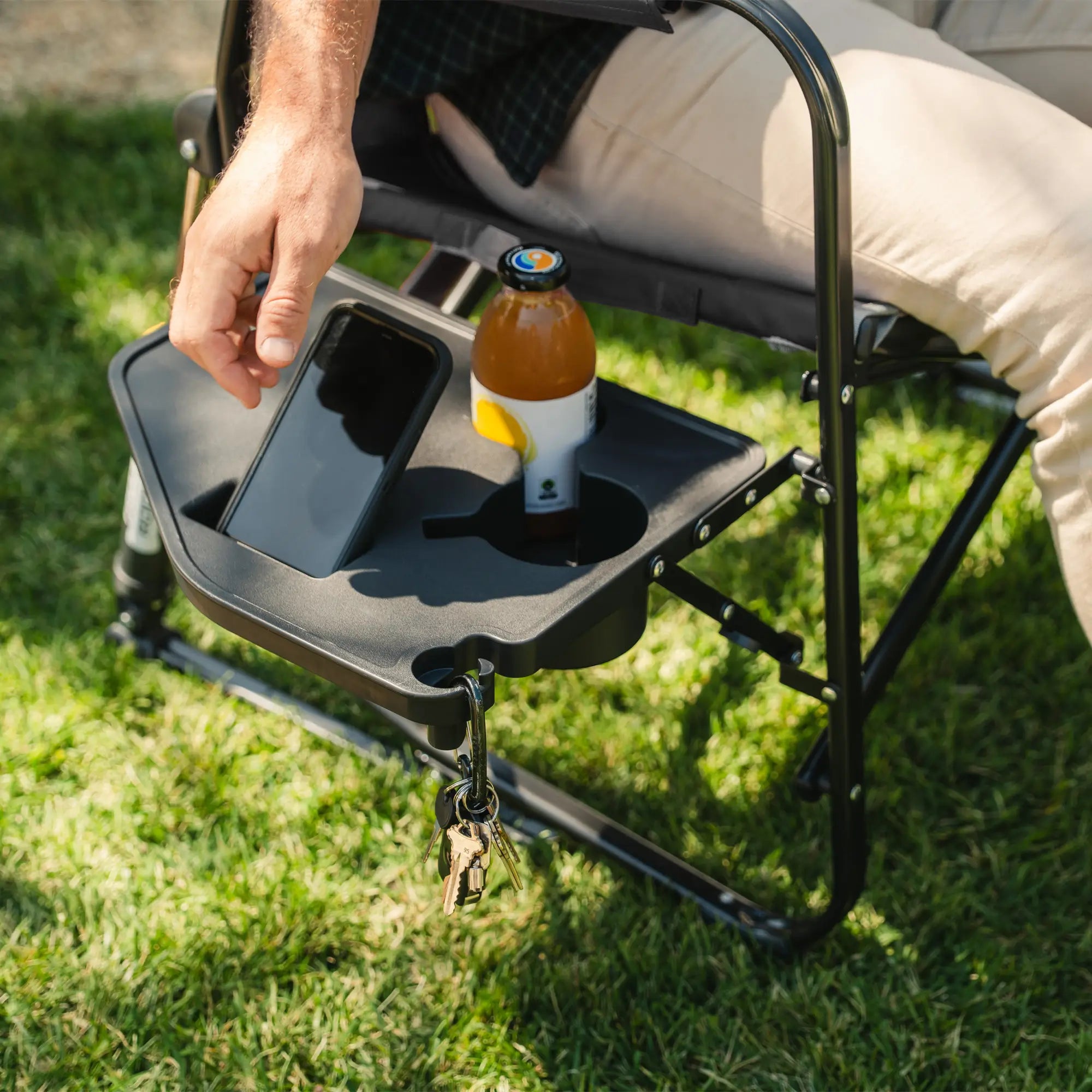GCI Outdoor Freestyle Rocker XL™ with Side Table Chair - Black