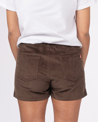 Fuzzy Cord Short - Brown