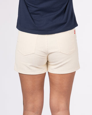 Fuzzy Cord Short - White