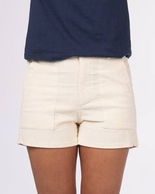 Fuzzy Cord Short - White