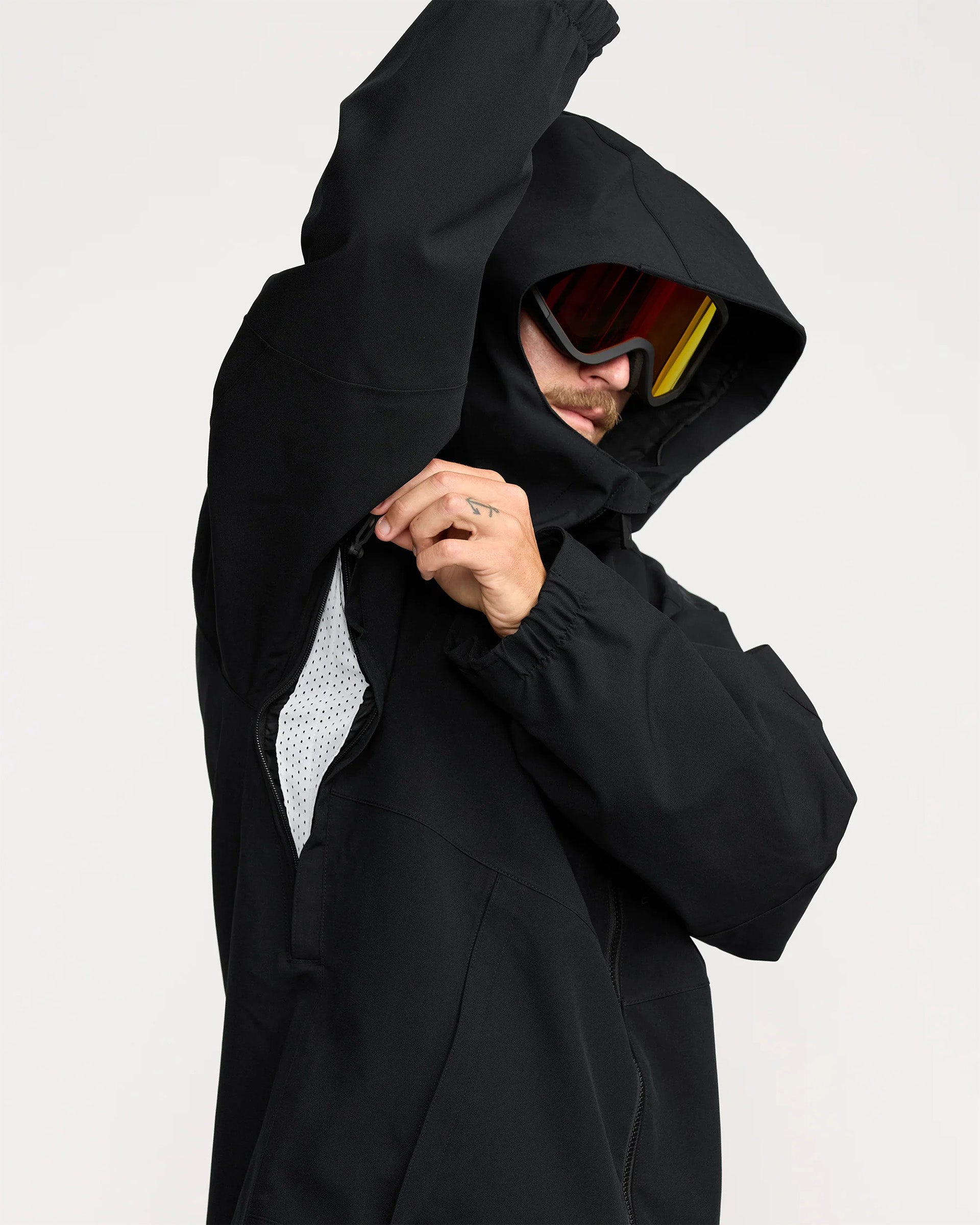 Brighton Full Zip Snow Jacket - Black