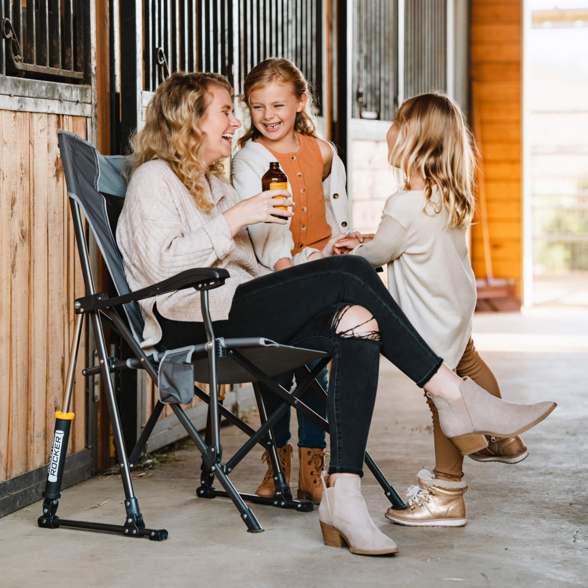 GCI Outdoor RoadTrip Rocker™ Chair - Mercury Gray