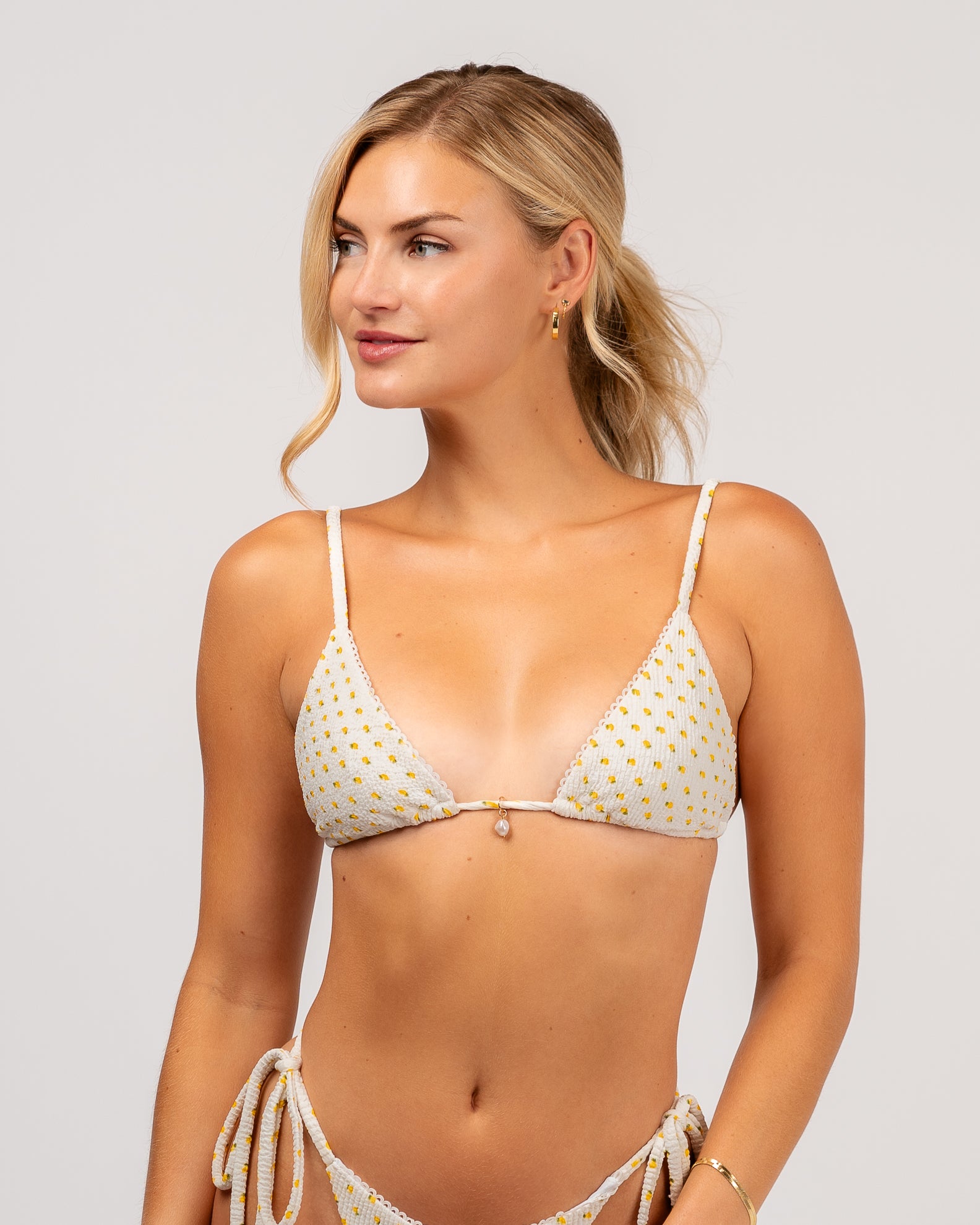 Karissa X Thalassa Women's Genovia Swim Top- Lemon