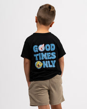 Kid's (2-7) SpongeBob SquarePants x Jack's "Good Times" S/S Tee - Black 