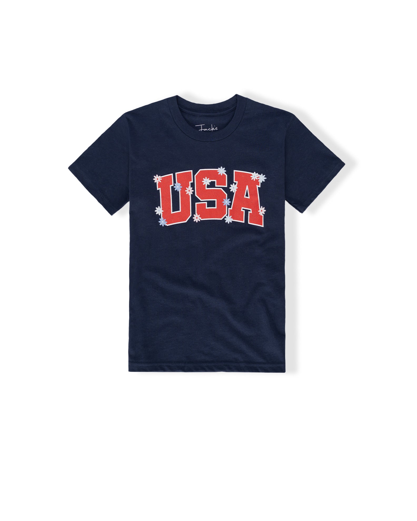 Girl's USA Flower 4th S/S Tee