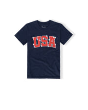 Girl's USA Flower 4th S/S Tee