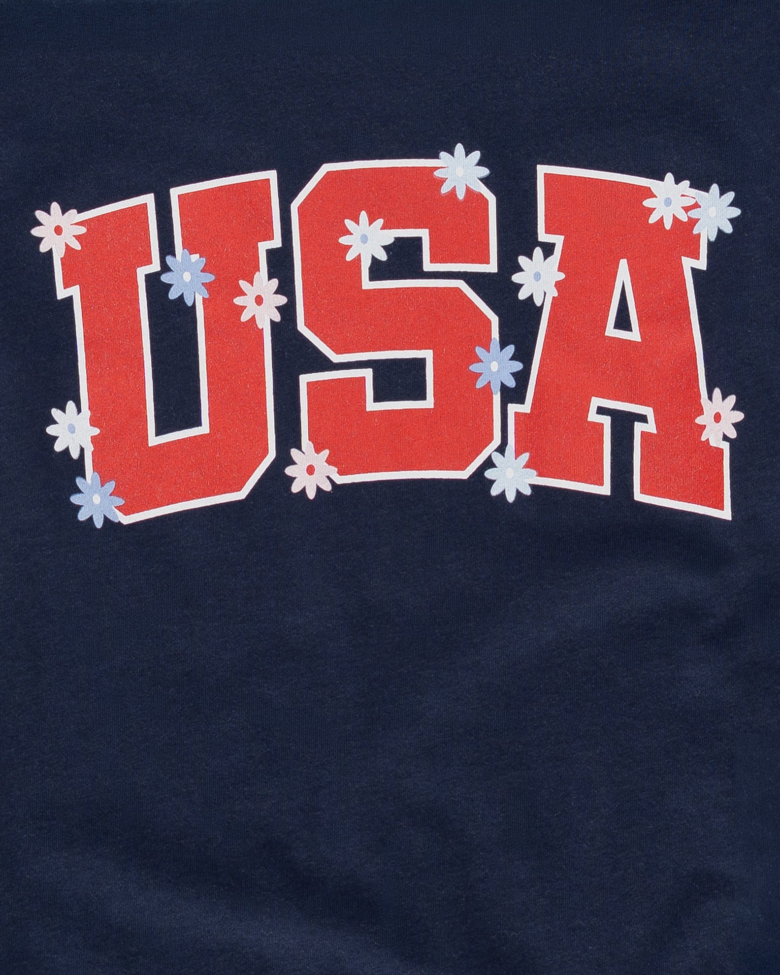 Girl's USA Flower 4th S/S Tee