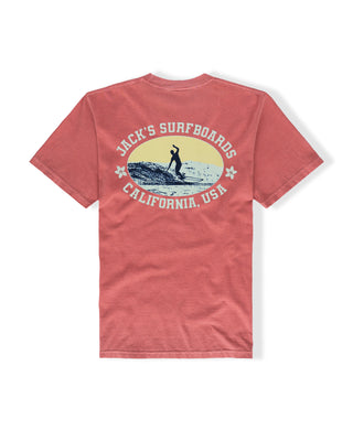 Glider Pigment Heavyweight S/S T-Shirt - Crimson
