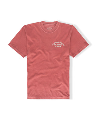 Glider Pigment Heavyweight S/S T-Shirt - Crimson