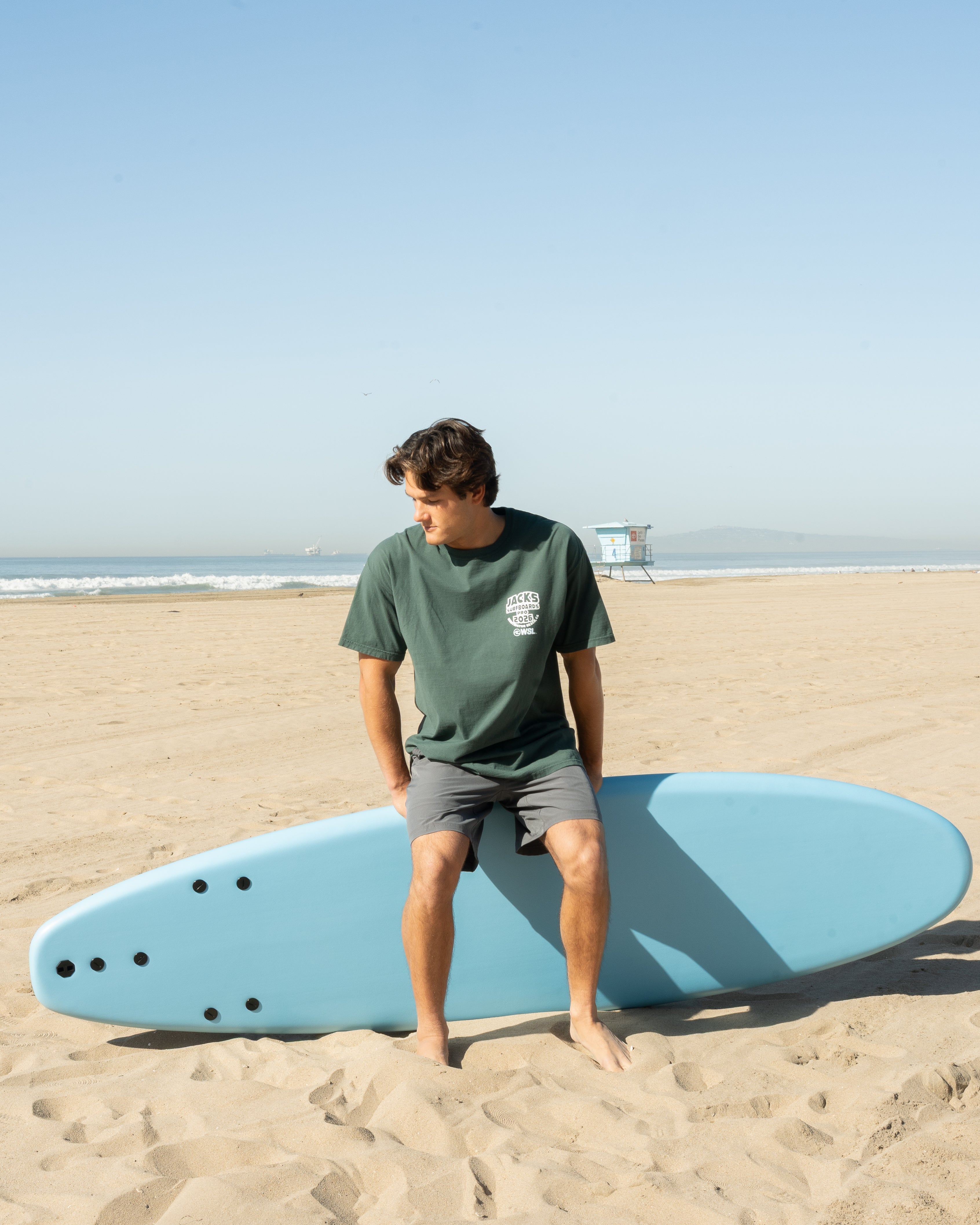 VANS x Jack's Surfboards Pro 2026 Cali Daze Pigment Short Sleeve T-Shirt - Field Green