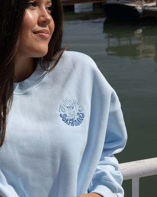 HB Tower Embroidered Crewneck Sweatshirt
