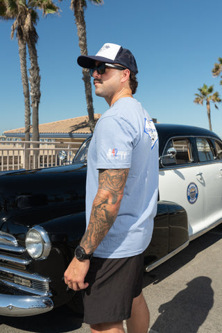 HBPD Little Officer PGMT HW S/S Tee - Washed Denim
