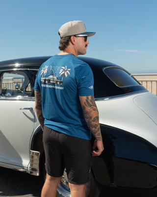 Jack's Surfboards HBPD Police Palms S/S Tee - Cool Blue