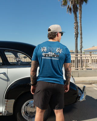 Jack's Surfboards HBPD Police Palms S/S Tee - Cool Blue