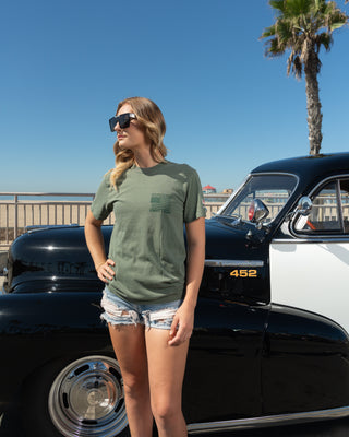 Jack's Surfboards HBPD SWAT Pigment Heavyweight S/S T-Shirt - Moss