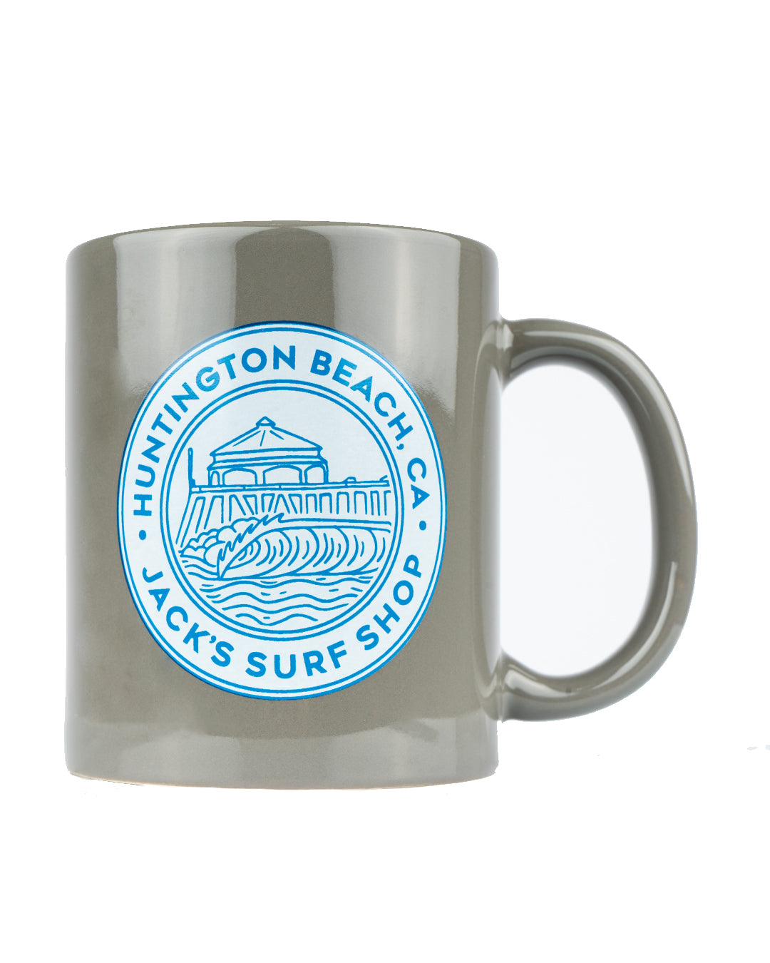 Jack's Surfboards Classic Stoneware Mug - HB Pier