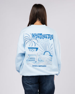 HB Tower Embroidered Crewneck Sweatshirt
