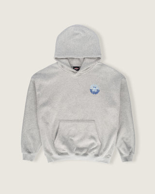 HB Tower Palm Embroidered Pullover Hoodie - Heather Gray