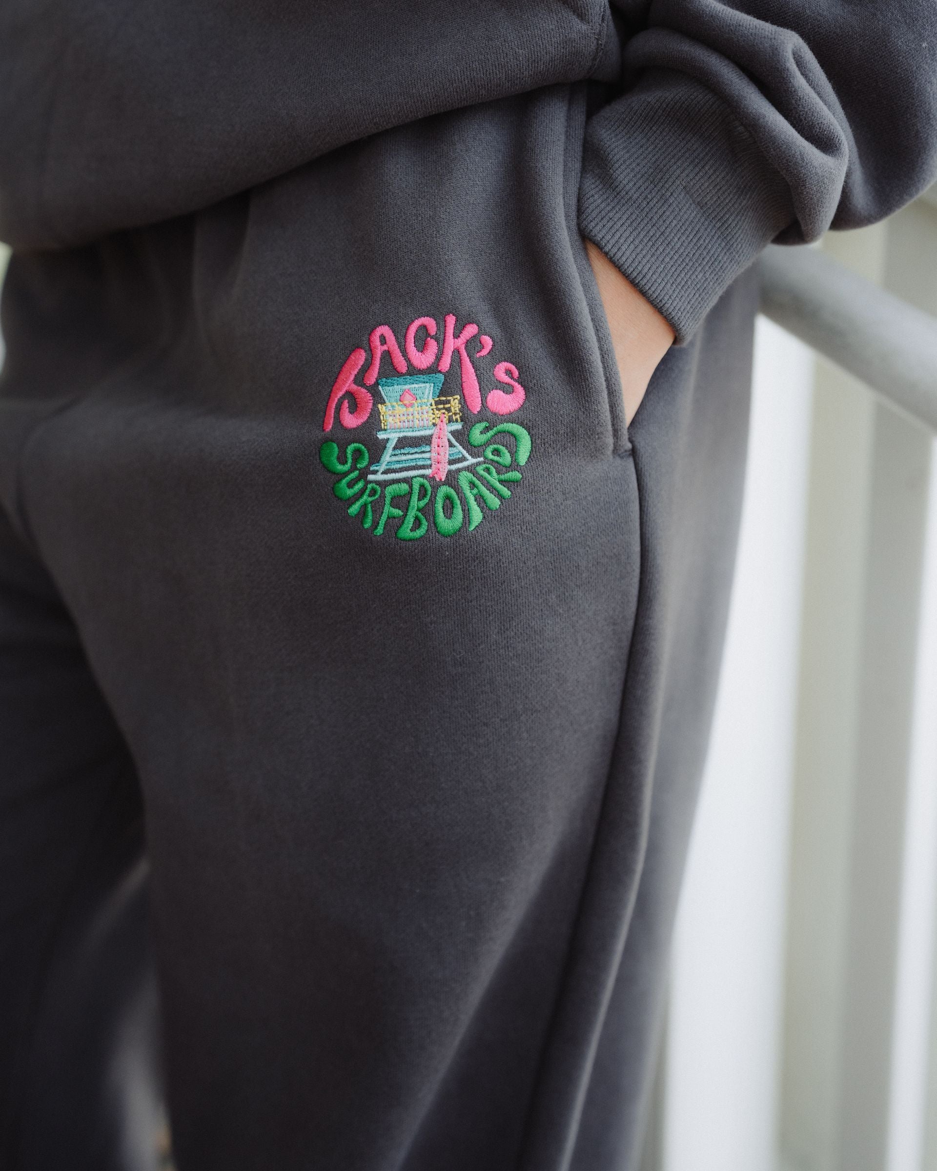 HB Tower Palm Sweatpants - Gray