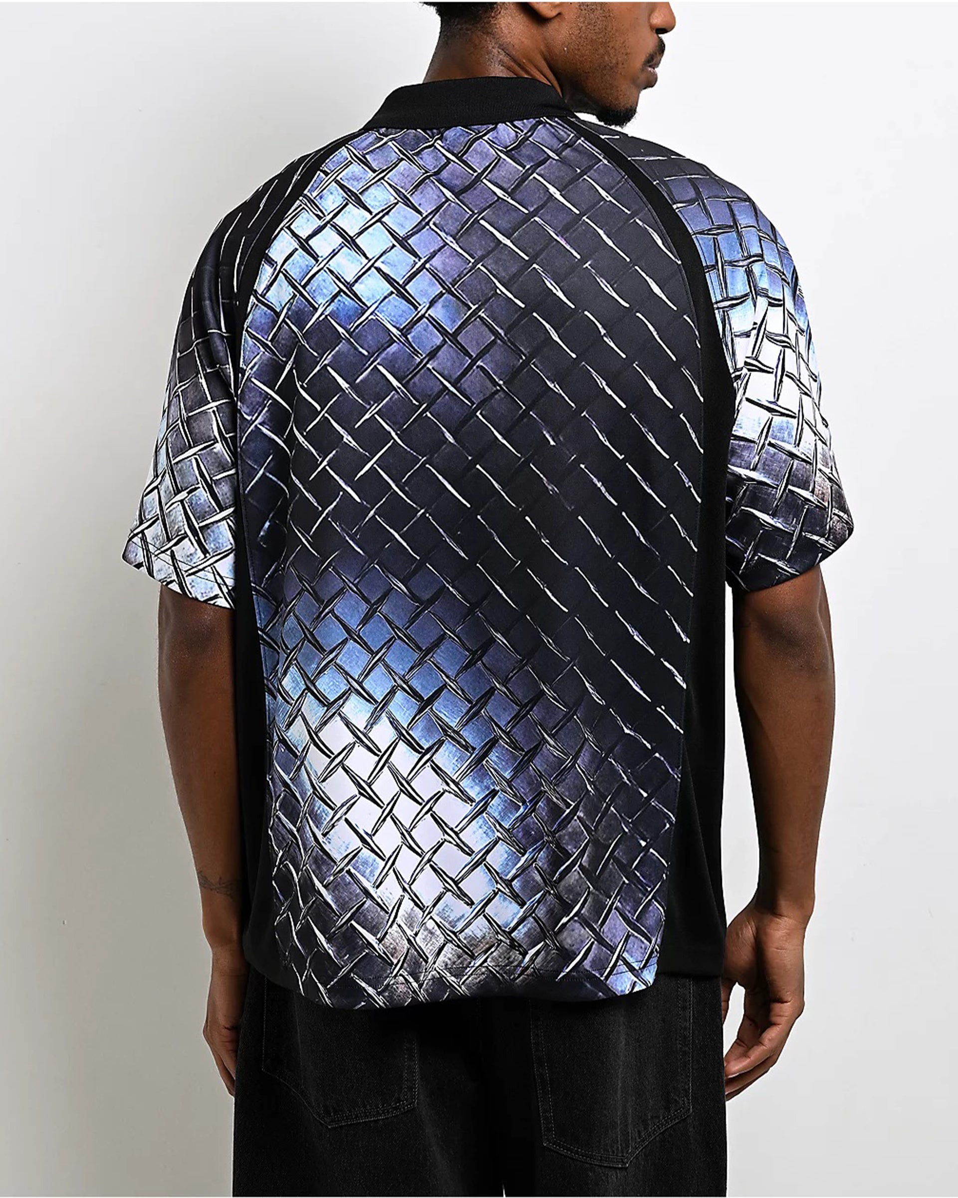 Huf Worldwide Diamond Plate Soccer Jersey - Black