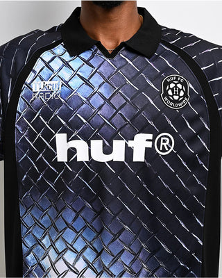 Huf Worldwide Diamond Plate Soccer Jersey - Black