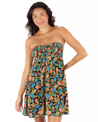 Hurley Women's Miami Garden Mini Swim Dress - Mole