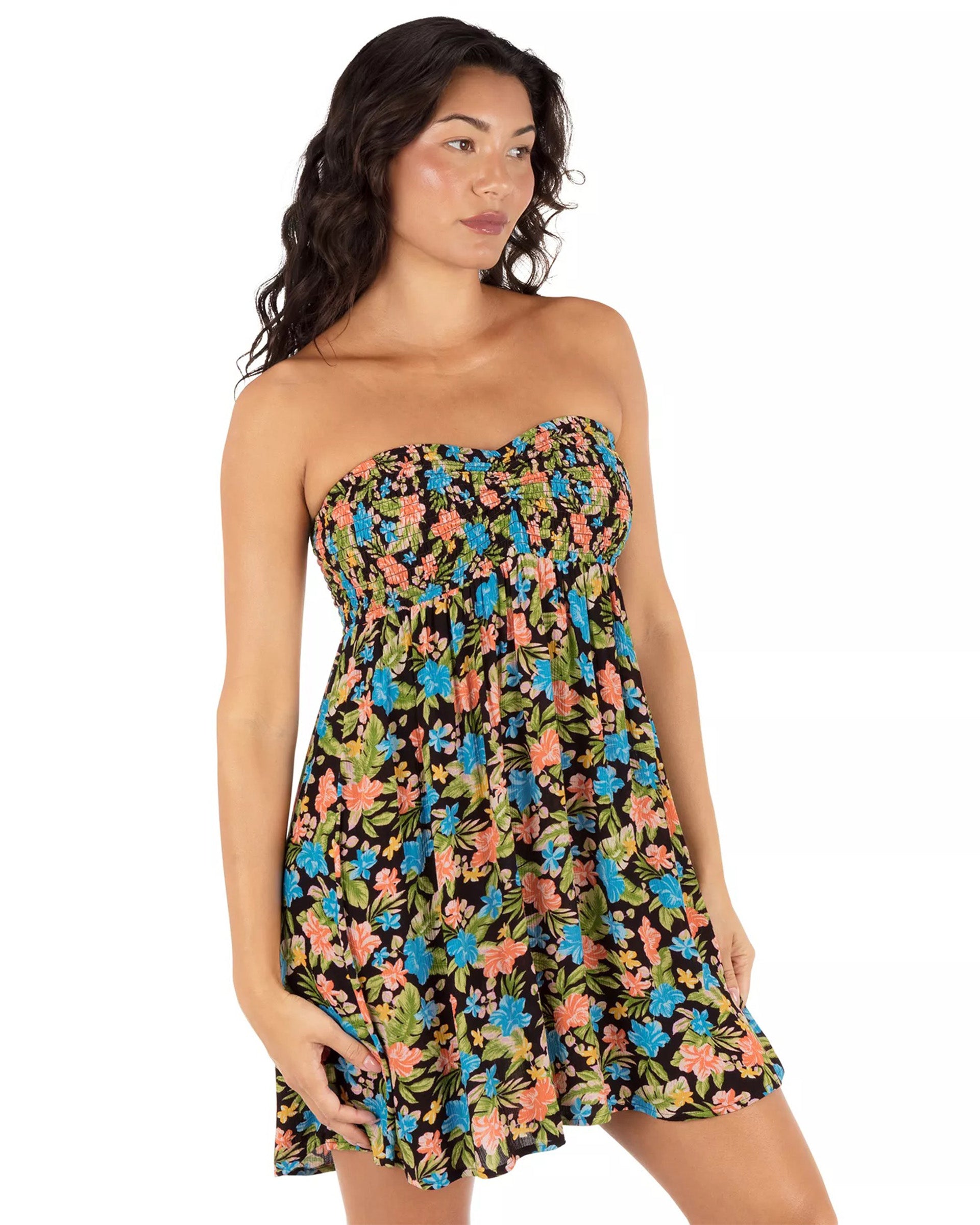 Hurley Women's Miami Garden Mini Swim Dress - Mole