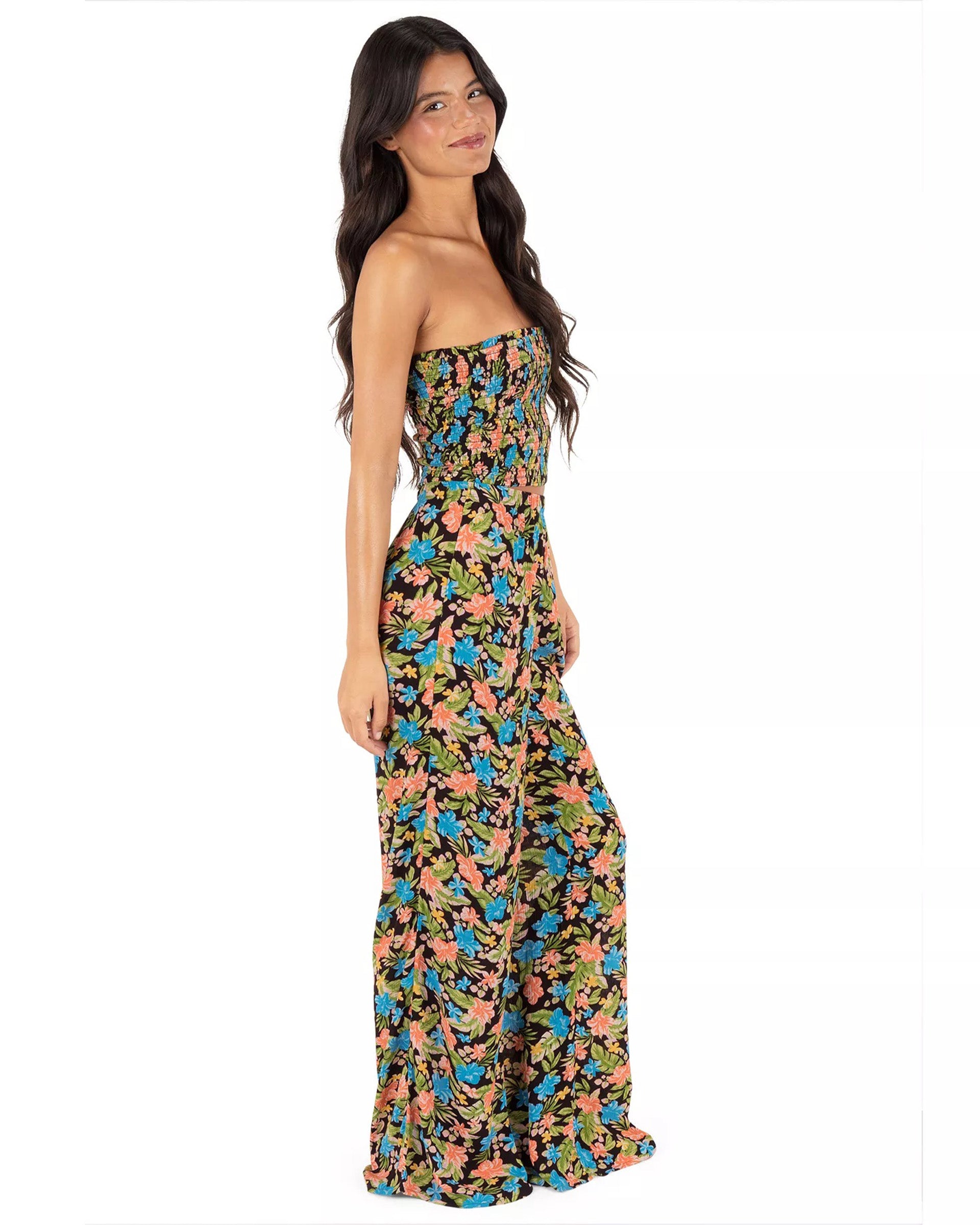 Hurley Women's Miami Garden Smocked Top - Mole