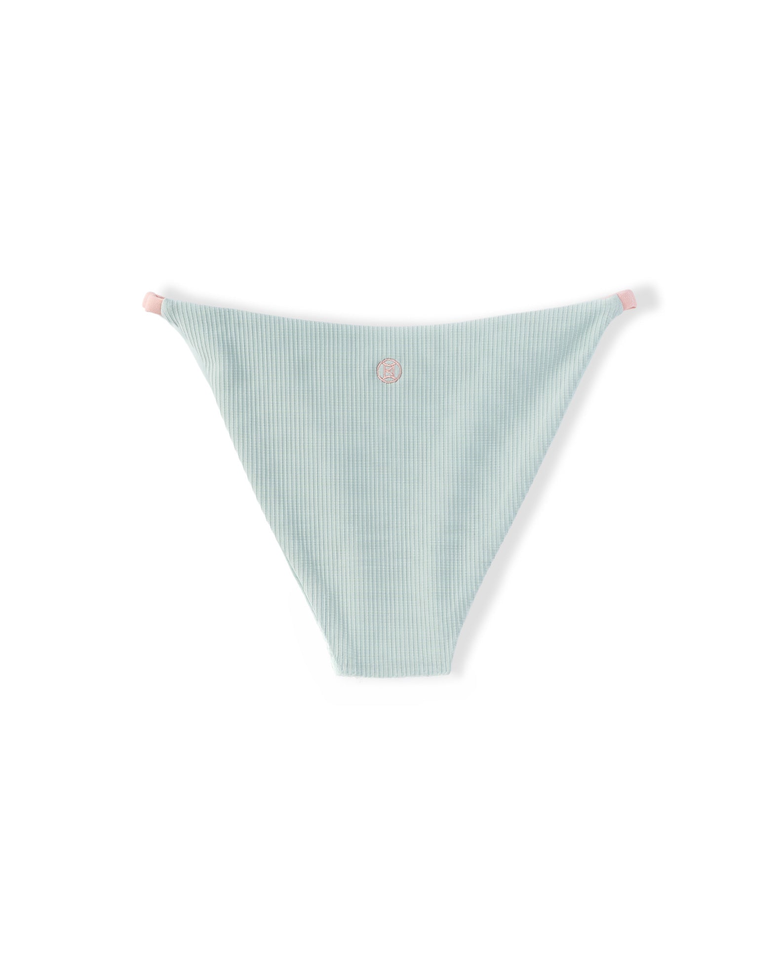 Hartley Ribbed Swim Bottom - Sky Blue/Soft Coral