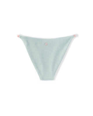 Hartley Ribbed Swim Bottom - Sky Blue/Soft Coral