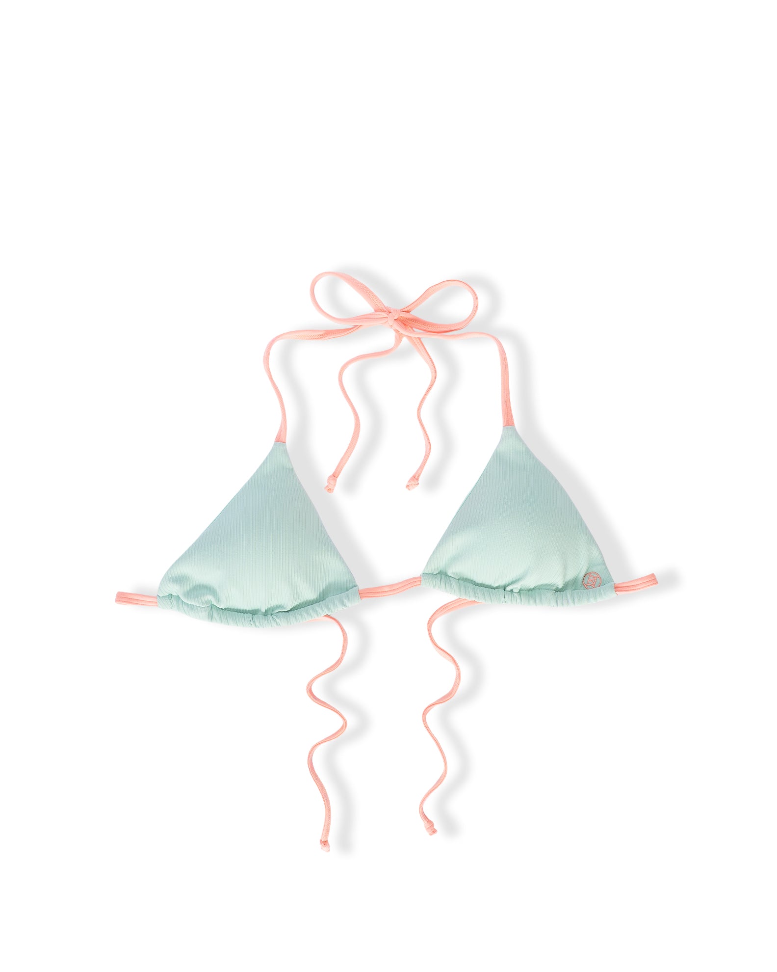 Youth Hartley Ribbed Swim Set - Sky Blue/Soft Coral