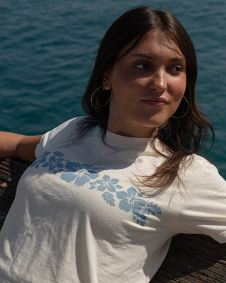 Hawaii Strip PGMT HW S/S Tee - Ivory