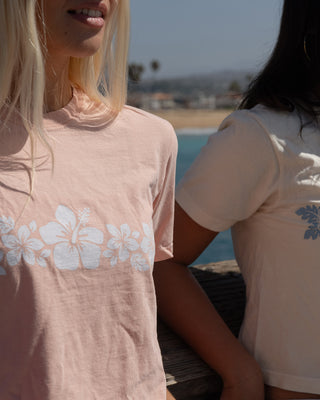 Hawaii Strip PGMT HW S/S Tee - Peach