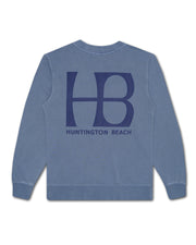 HB City Logo 2 Pigment Dyed Crewneck Sweatshirts