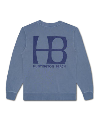 HB City Logo 2 Pigment Dyed Crewneck Sweatshirts