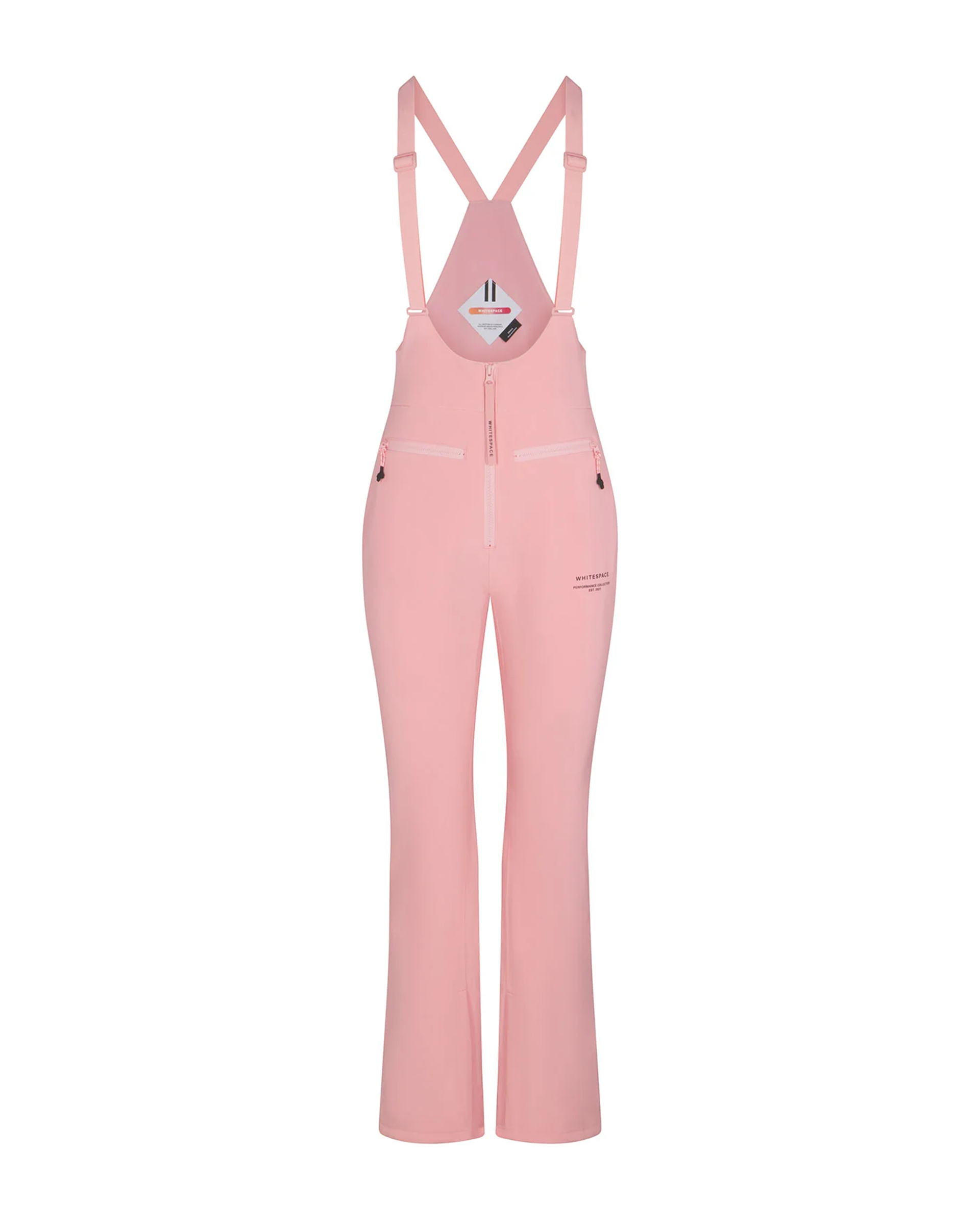 Whitespace Women's High Waisted Riding Bib - Pink Icing