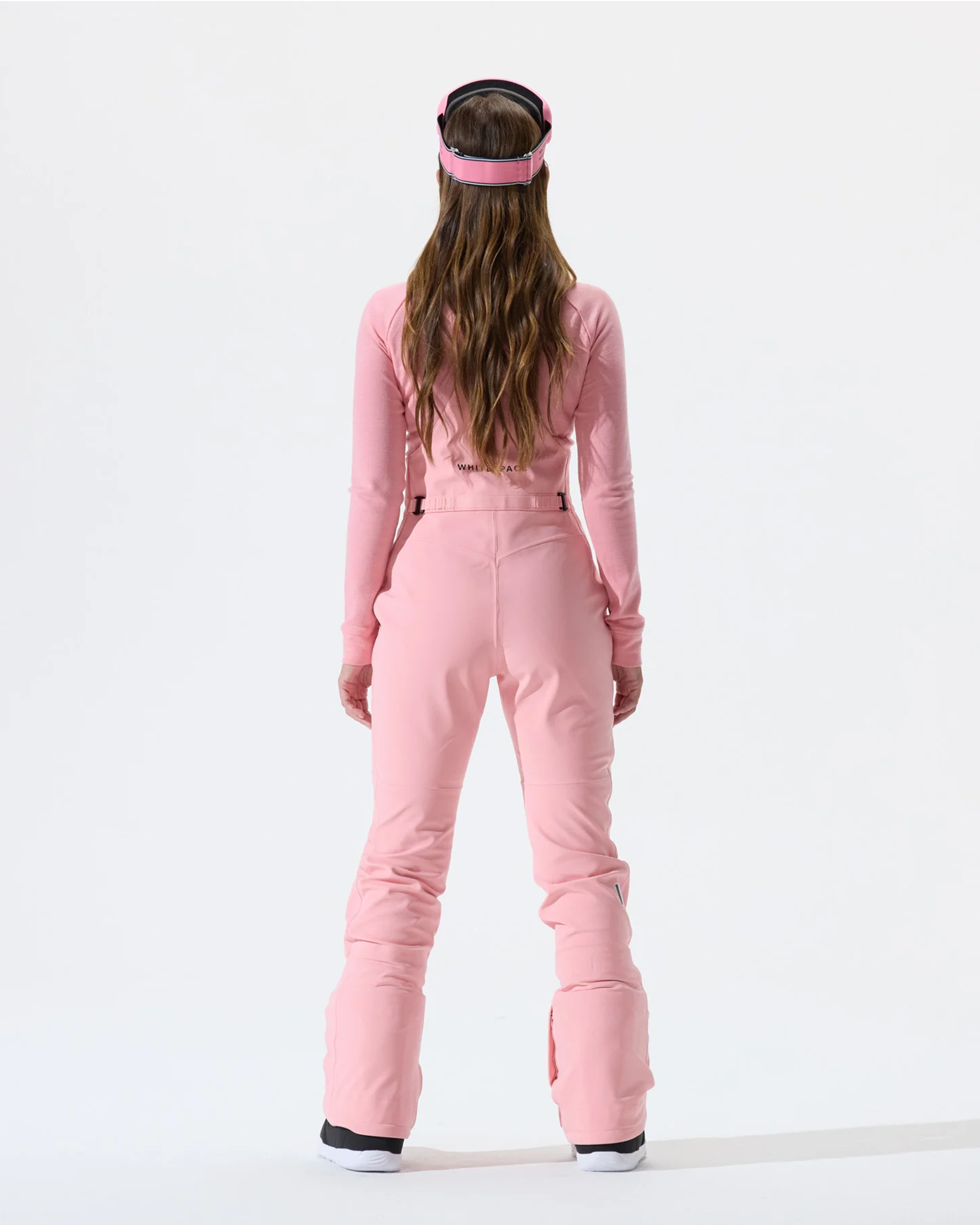 Whitespace Women's High Waisted Riding Bib - Pink Icing