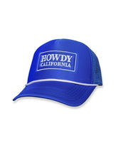 Howdy West Coast Trucker Hat - Royal Blue
