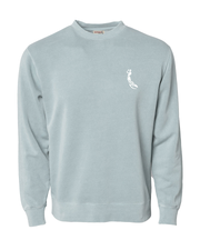 ICON PIGMENT DYED CREW-Sage