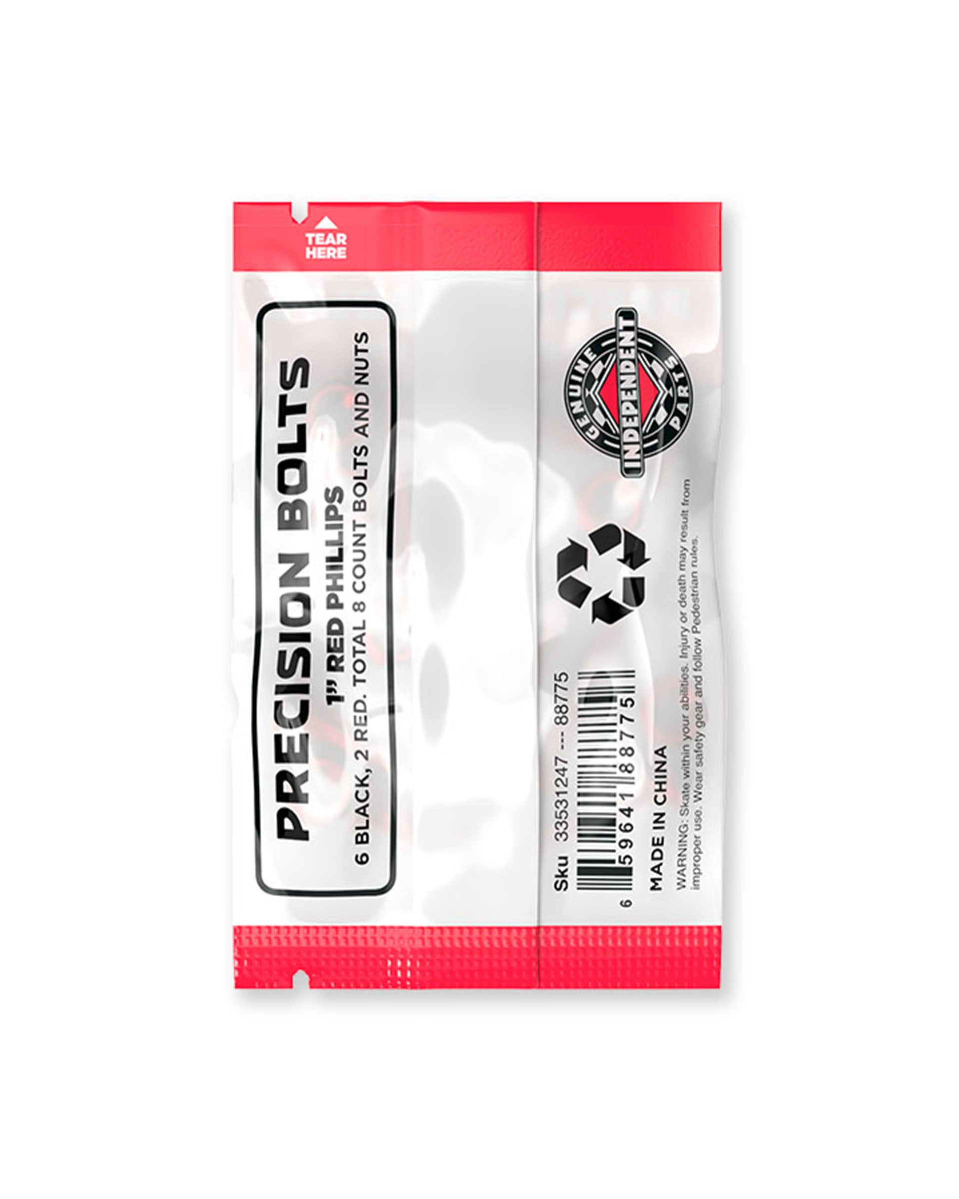 Independent Genuine Parts 1" Phillips Red Precision Bolts