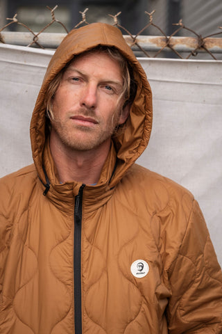 Instinct Surf Men's Warner Packable Puffer Jacket - Rust