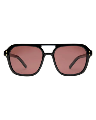 I-SEA Women's Monaco Sunglasses - Black/Plum Polarized Lens