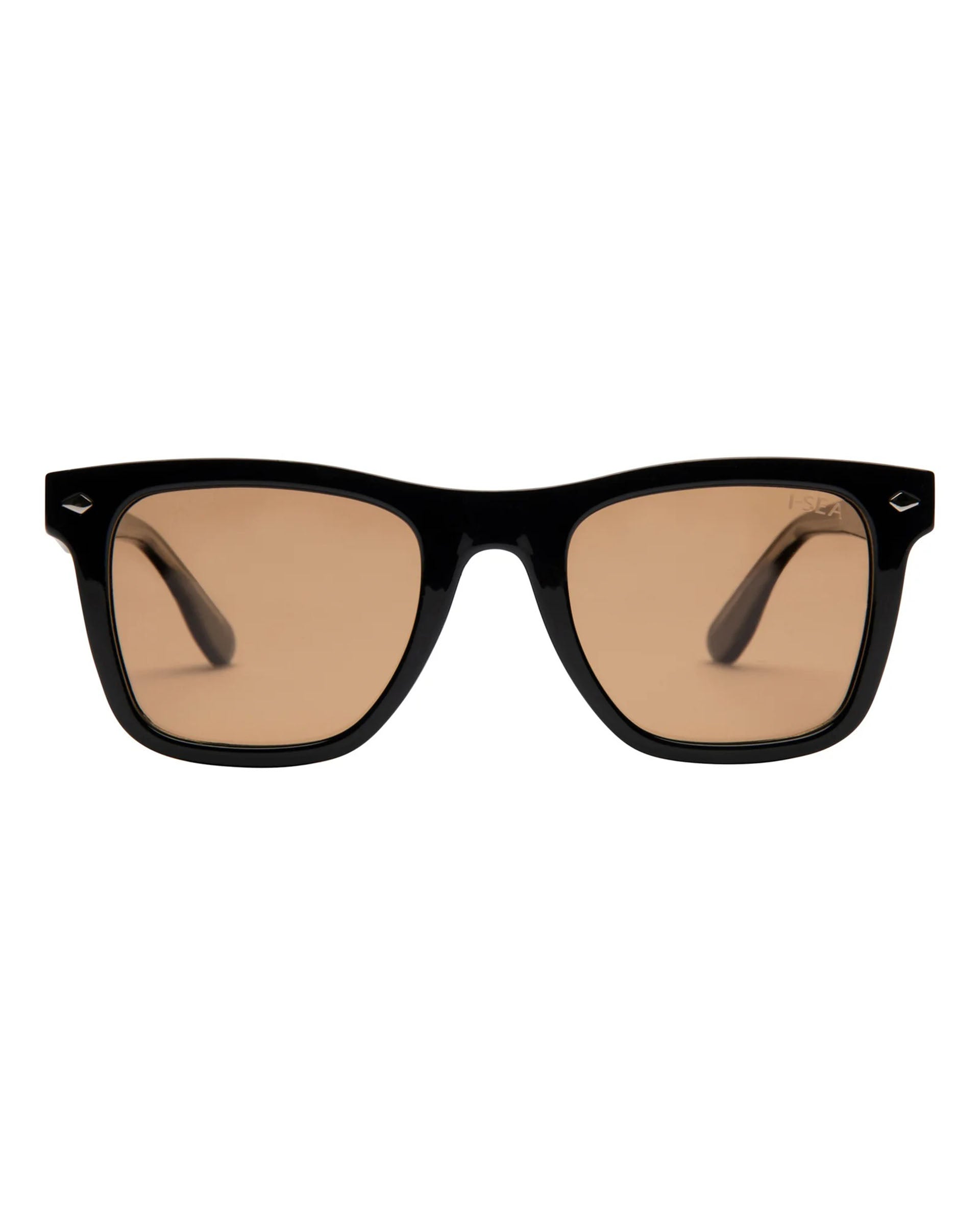 I-SEA Rhythm Sunglasses - Black/Cocoa Polarized Lens
